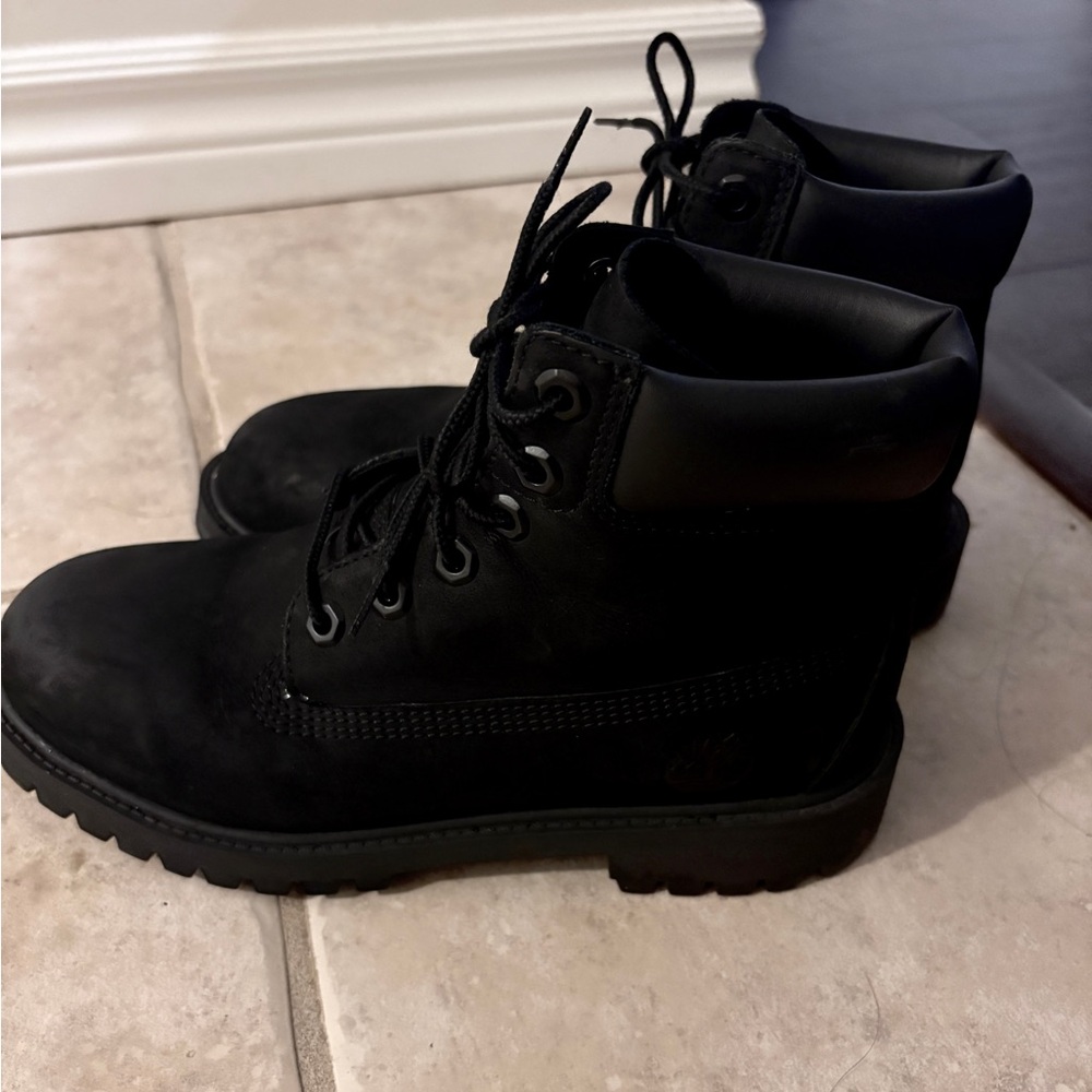 Black Timberland boots